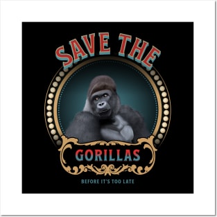 Save The Gorillas Posters and Art